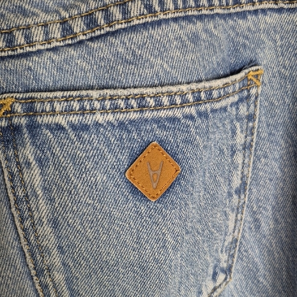 Blue Flare Wide Leg Jeans with Classic Wash - Picture 3 of 10